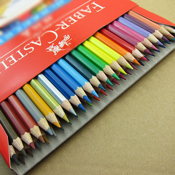 48 x FABER CASTELL Classic Colour Pencil Art Colouring Coloured Eco Pencils